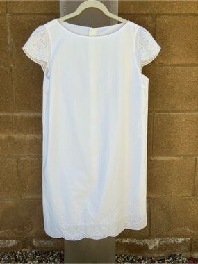 Uniqlo Eyelet Detail Mini Summer White  Dress